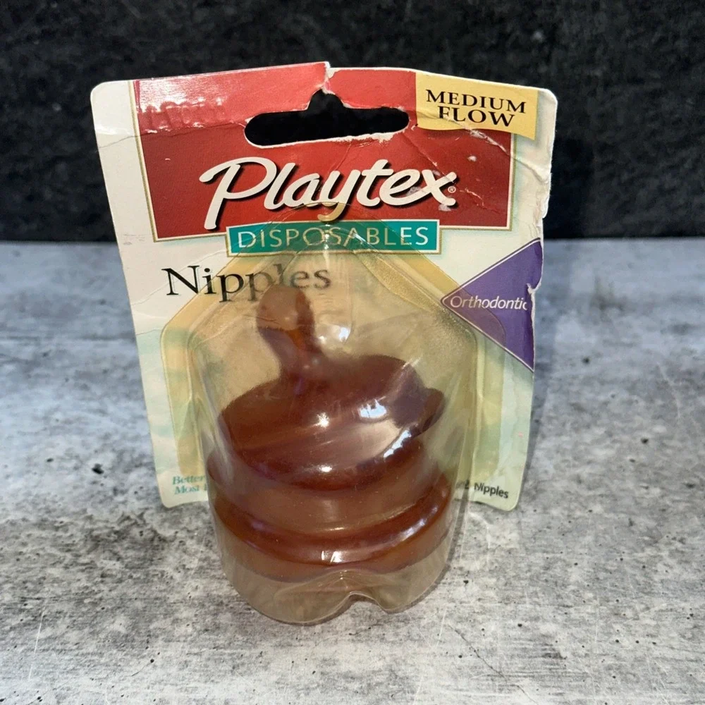 PLAYTEX  2001 MEDIUM FLOW NATURAL ACTION Orthodontic NIPPLES